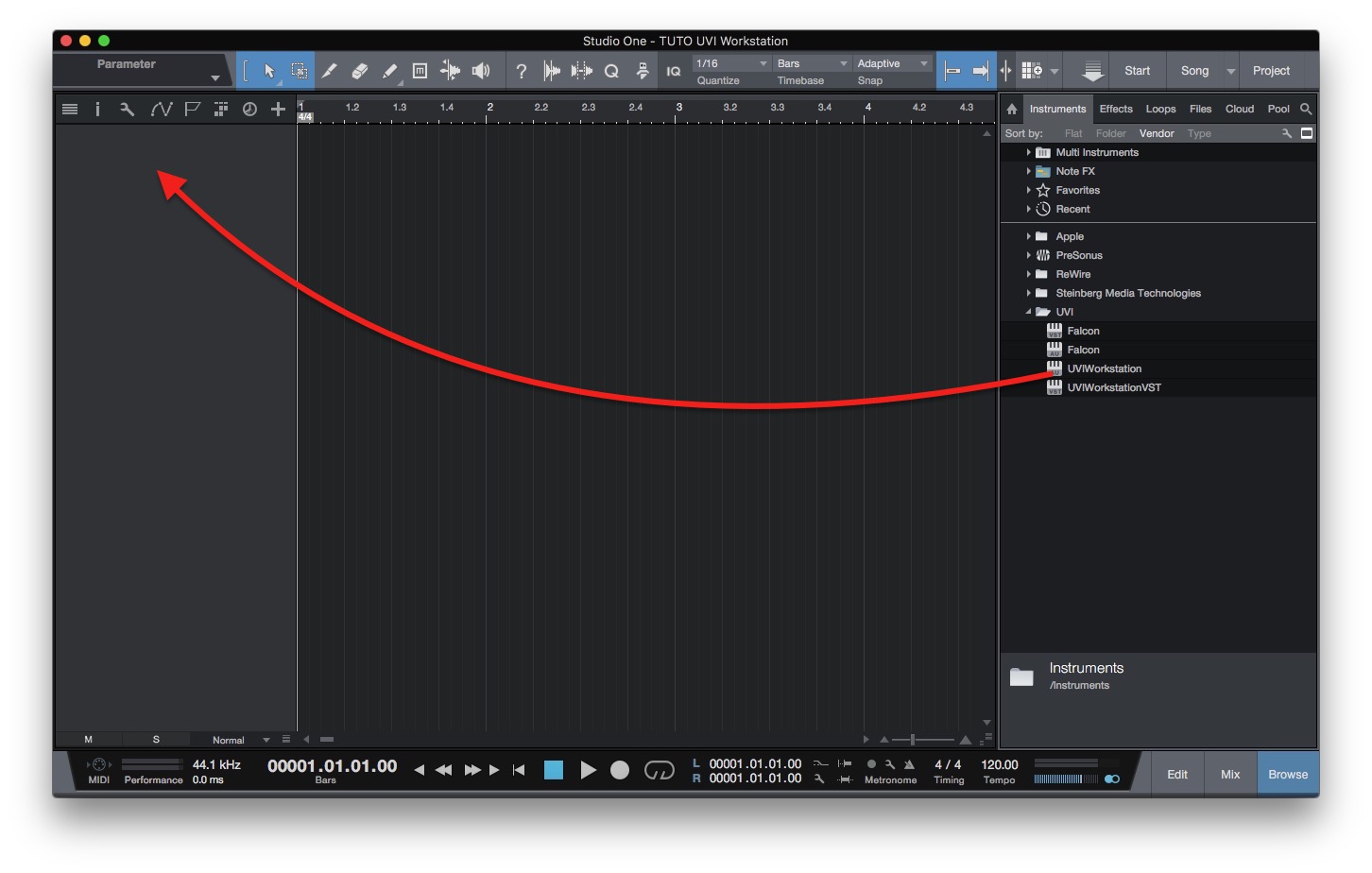 STUDIOONE_UVIWS_Step1b_CreatingTrack.jpg