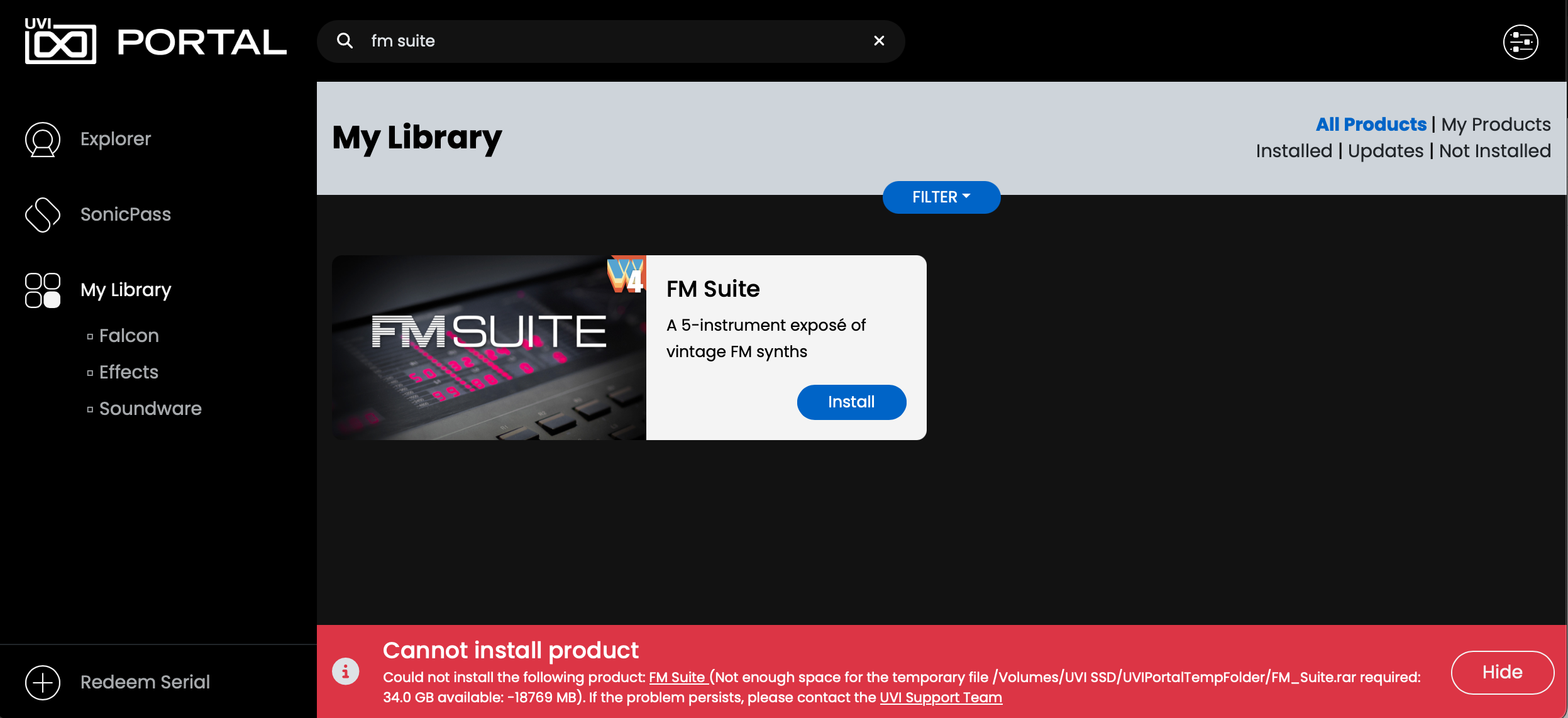 エラーメッセージ 