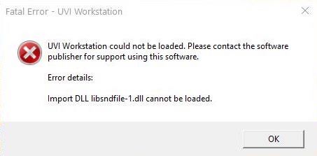 UVIWS_Error_Libsndfile-1.dll.jpg
