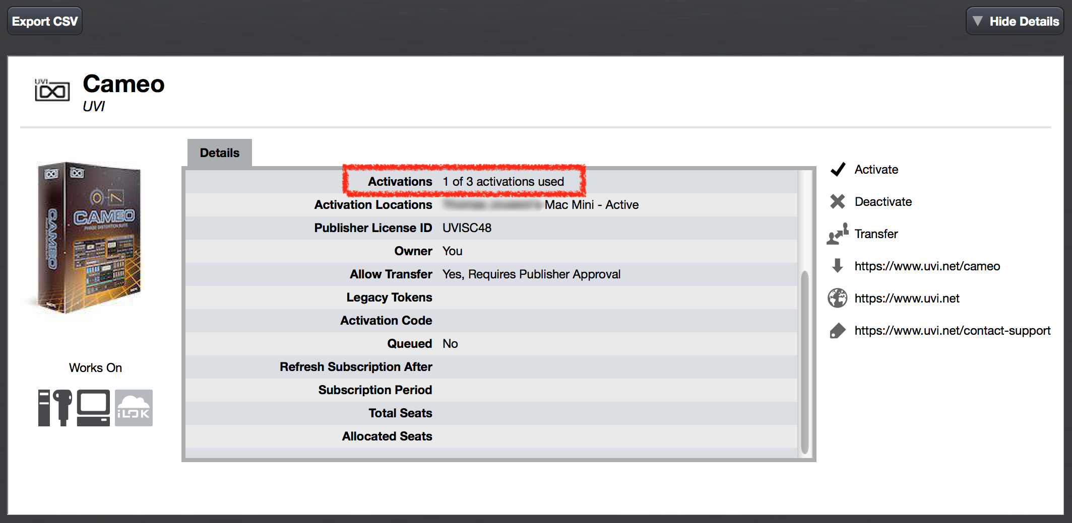 how do i find my ilok activation code